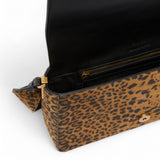 Borsa donna a spalla media Love Bag One Slouchy in suede leopardato