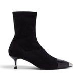 Stivaletti donna con puntale metallico
