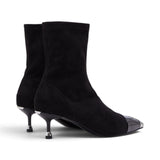 Stivaletti donna con puntale metallico