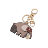 Portachiavi donna con elefante