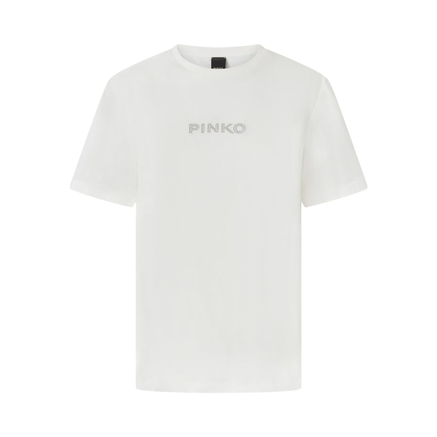 T-shirt donna logo strass