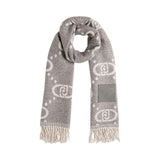 Sciarpa donna con frange e logo