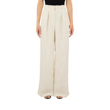 Pantalone donna con pieghe