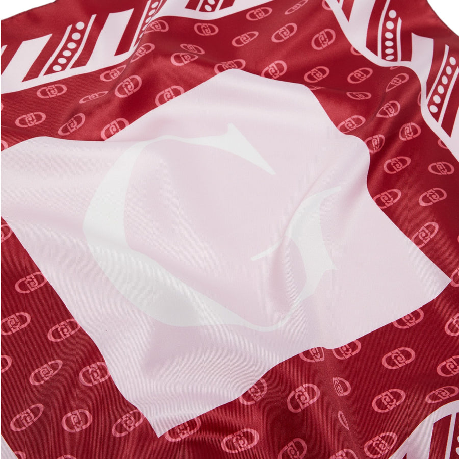 Foulard donna rosso lettera G