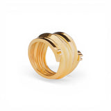 Anello donna in metallo dorato