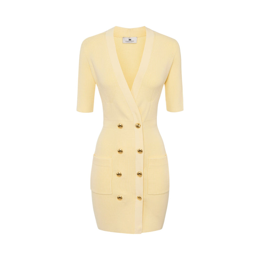 Robe donna Manteau in maglia con tulle