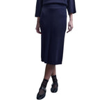 Gonna donna midi con motivo diagonale