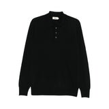 Maglia Polo Merino Rasata 3 Bottoni