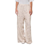Pantaloni donna con ricamo a filo con canottiglie