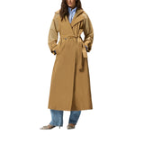 Trench donna con inserti trasparenti
