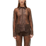 Camicia donna in pizzo