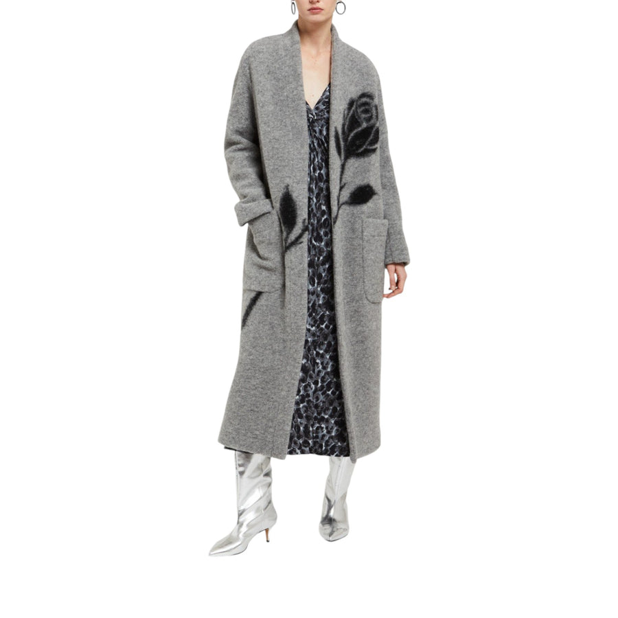 Cappotto donna lungo in misto lana