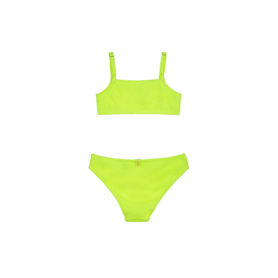 Bikini top e slip fisso everglow bimba