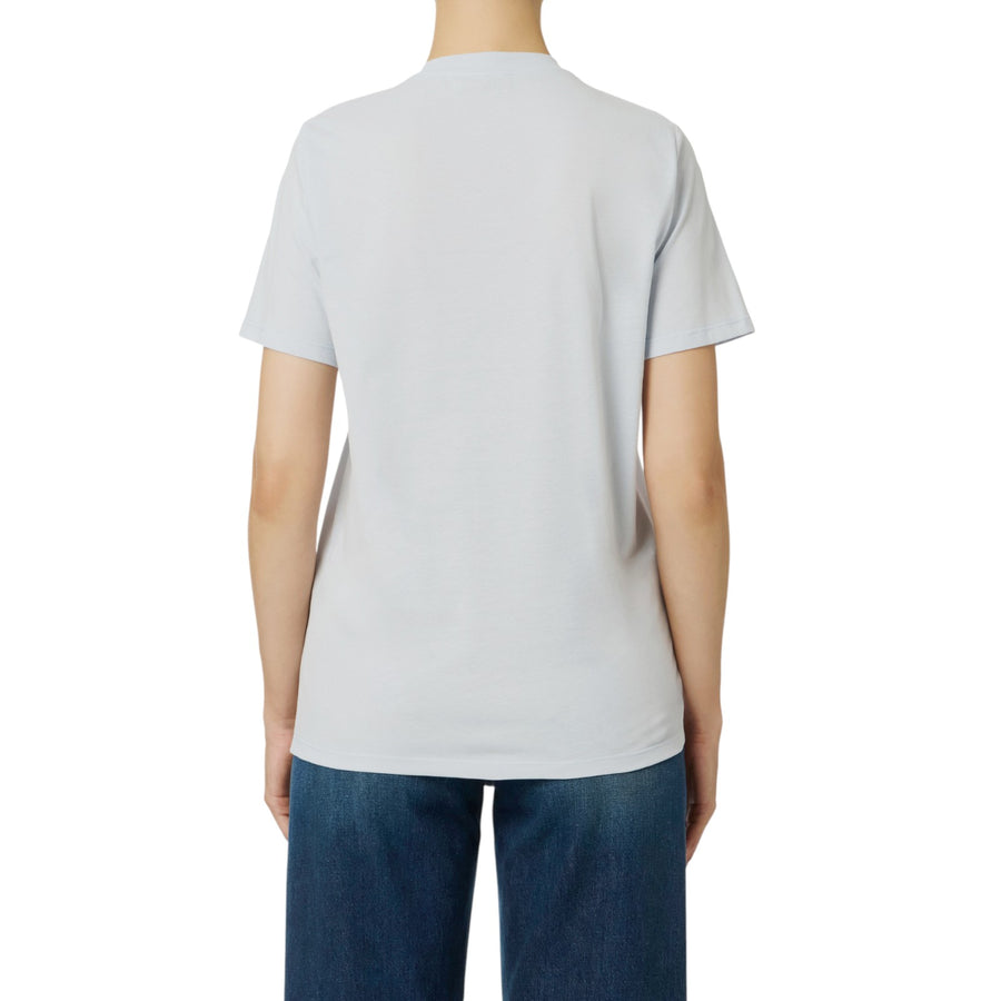 T-shirt donna in jersey di cotone con collana