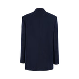 Blazer donna doppiopetto in lana con bottoni dorati