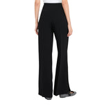 Pantaloni donna a palazzo in envers satin