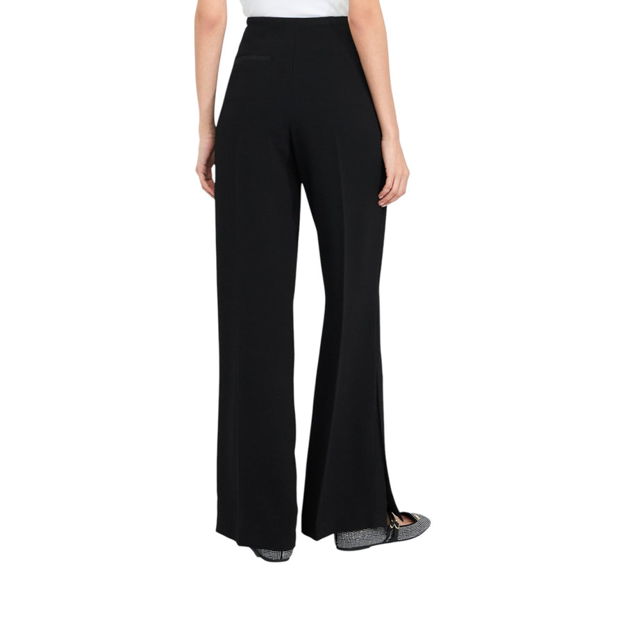 Pantaloni donna a palazzo in envers satin
