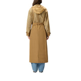 Trench donna con inserti trasparenti