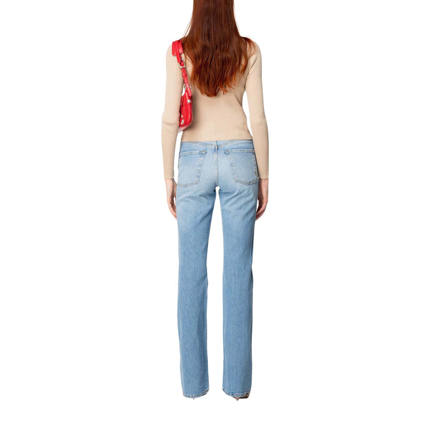 Jeans donna  flared denim vintage comfort