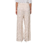 Pantaloni donna con ricamo a filo con canottiglie