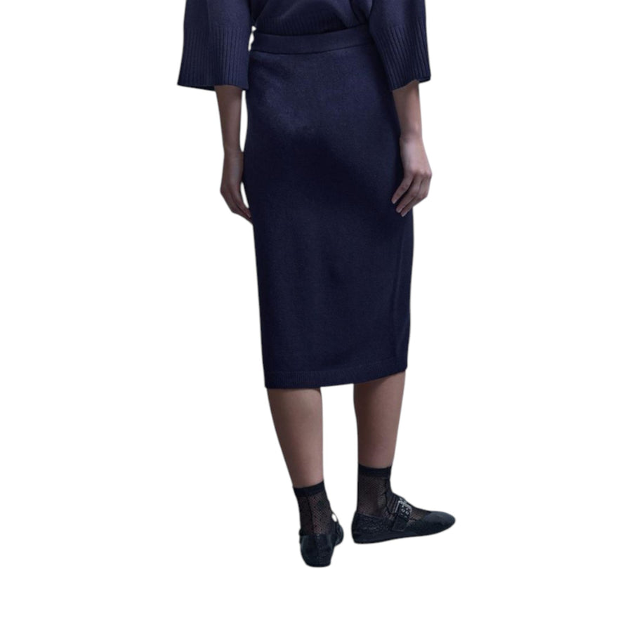 Gonna donna midi con motivo diagonale