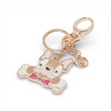 Portachiavi donna con cane