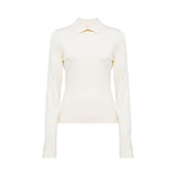 Maglia donna con colletto misto viscosa