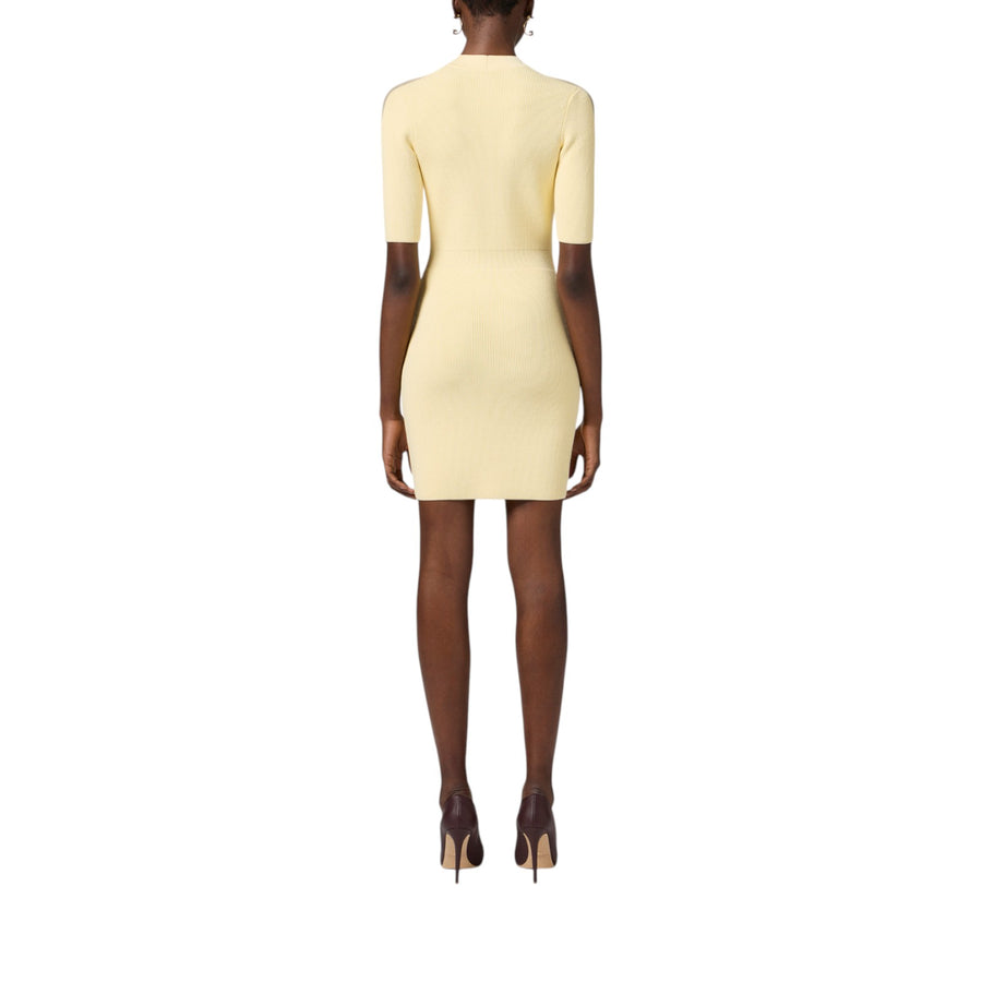 Robe donna Manteau in maglia con tulle