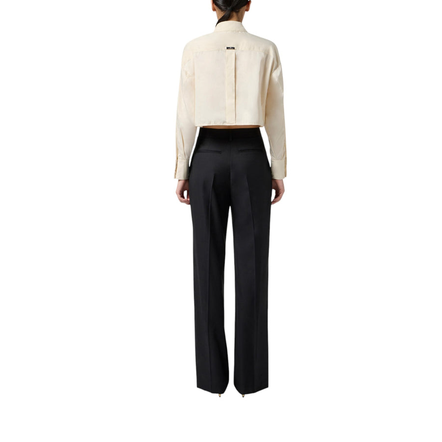 Camicia donna in tessuto vela con tasche