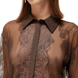 Camicia donna in pizzo