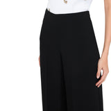 Pantaloni donna a palazzo in envers satin