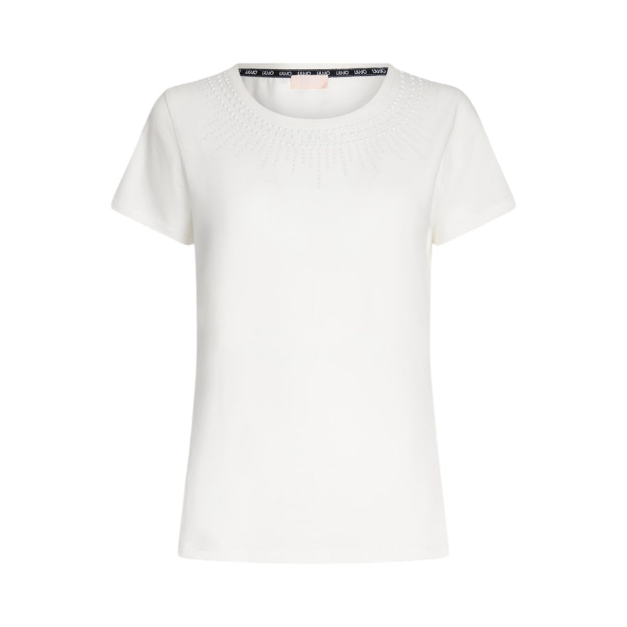 T-shirt donna con strass