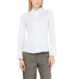 Camicia donna con dettagli plissé