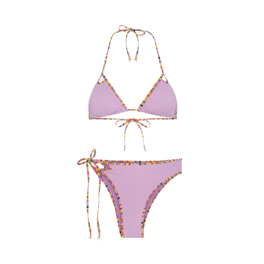 Bikini donna triangolo e slip fisso seashell