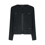 Giacca donna corta girocollo