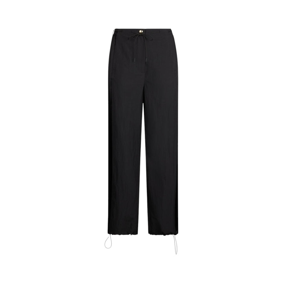 Pantaloni donna jogging in nylon e raso