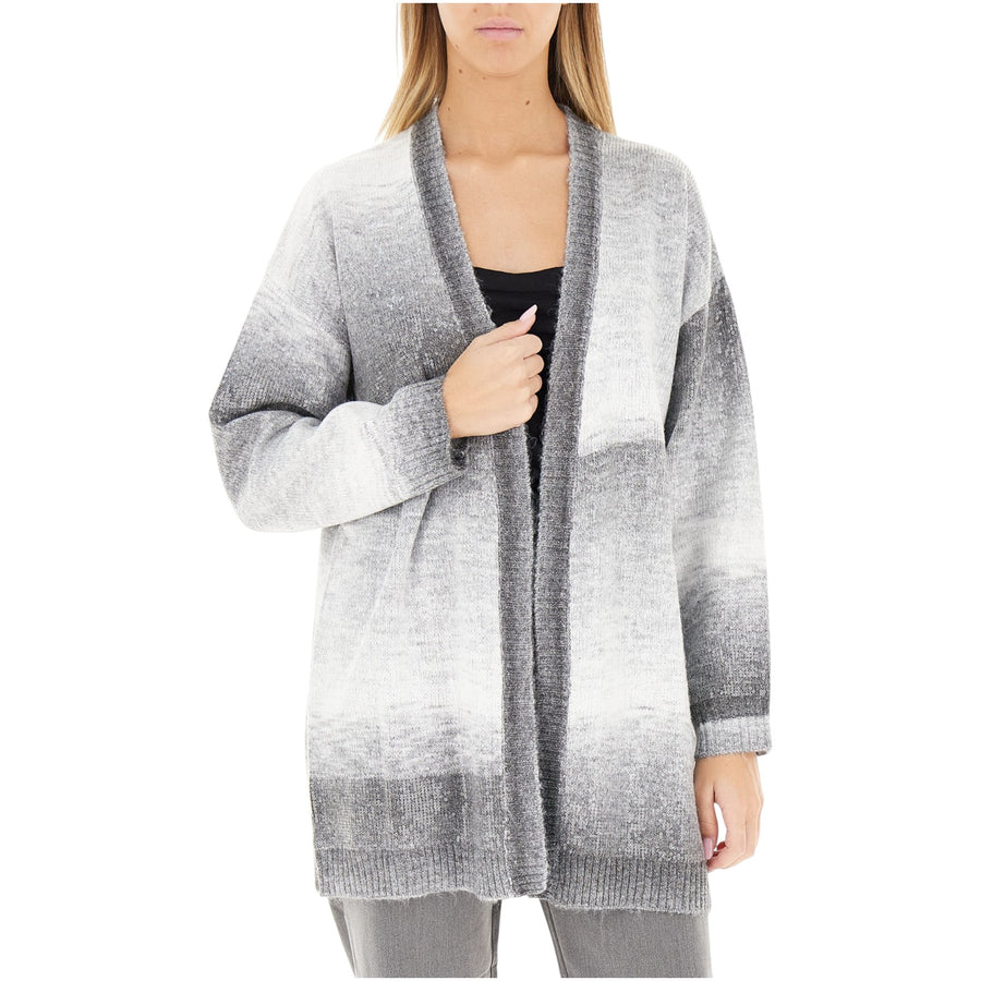 Cardigan donna lungo con paillettes