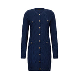 Abito donna in lana a trecce