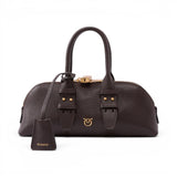 Borsa a mano piccola Escape Bag Horizontal in pelle fiore