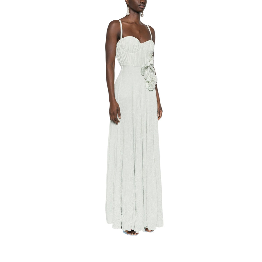 Abito donna Red Carpet in jersey lurex con fiore ricamato