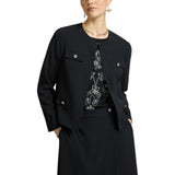 Giacca donna corta girocollo