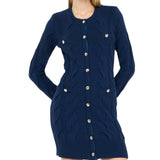 Abito donna in lana a trecce