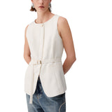 Gilet donna con cintura