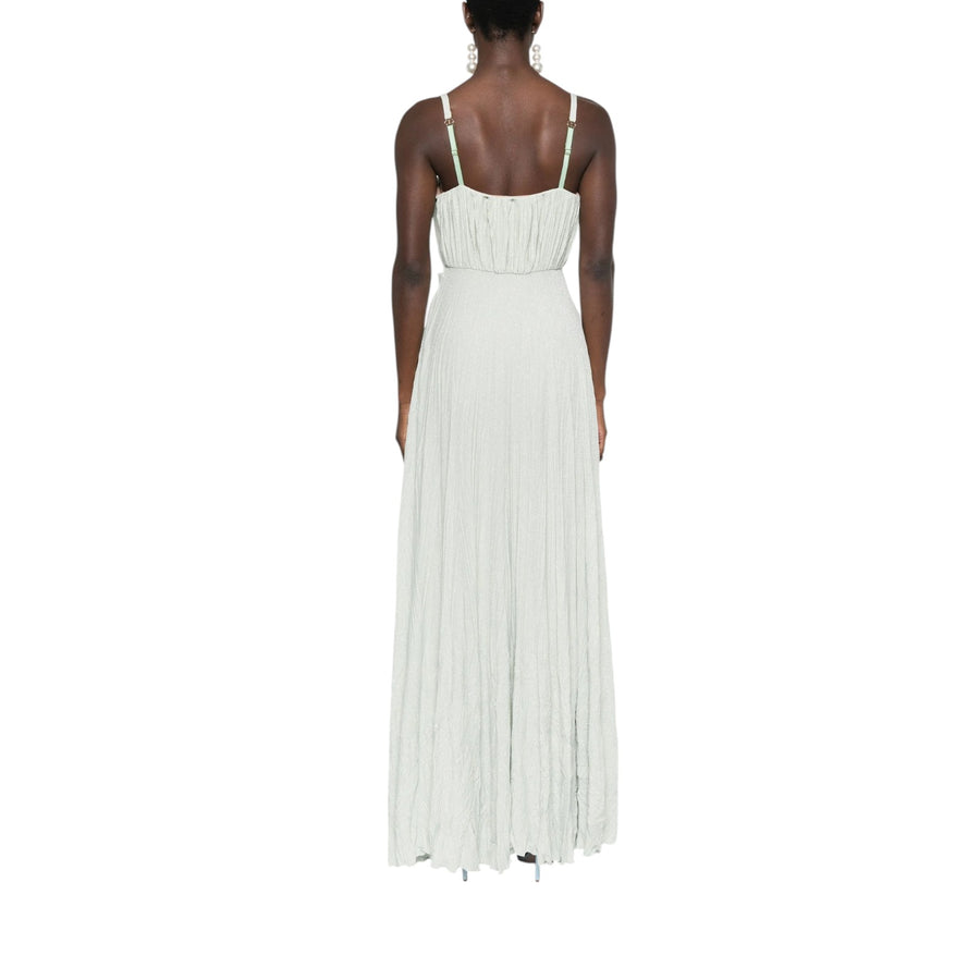 Abito donna Red Carpet in jersey lurex con fiore ricamato