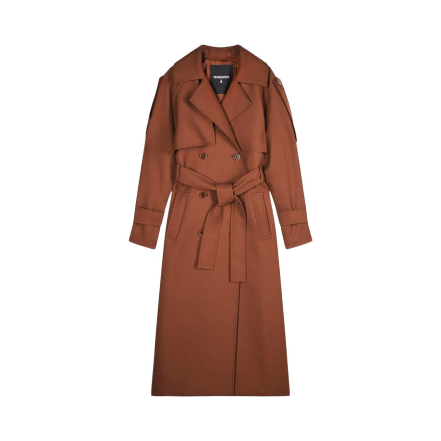Cappotto donna trench in lana