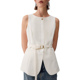 Gilet donna con cintura