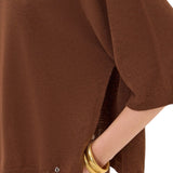 Maglia donna in lana con spacchi