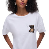 T-shirt donna con patch