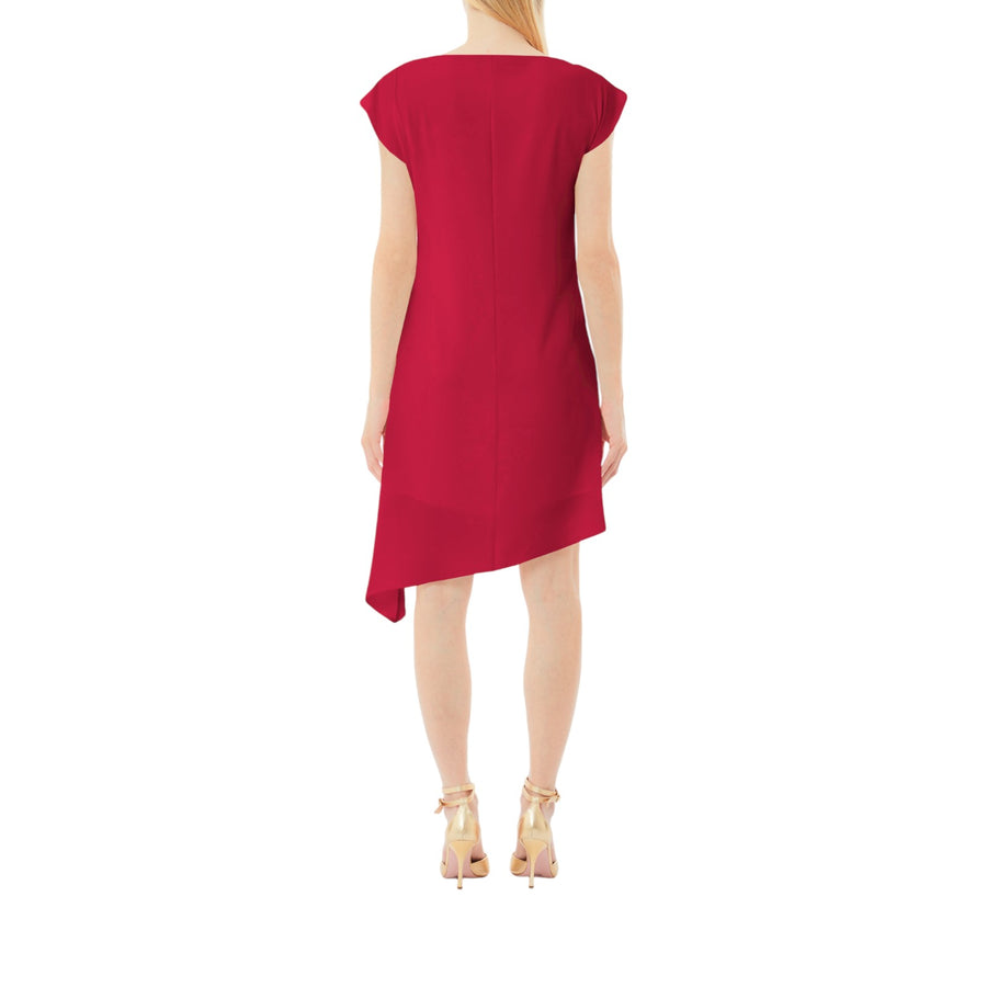 Abito donna corto con drappeggio