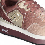 Sneakers donna platform full strass